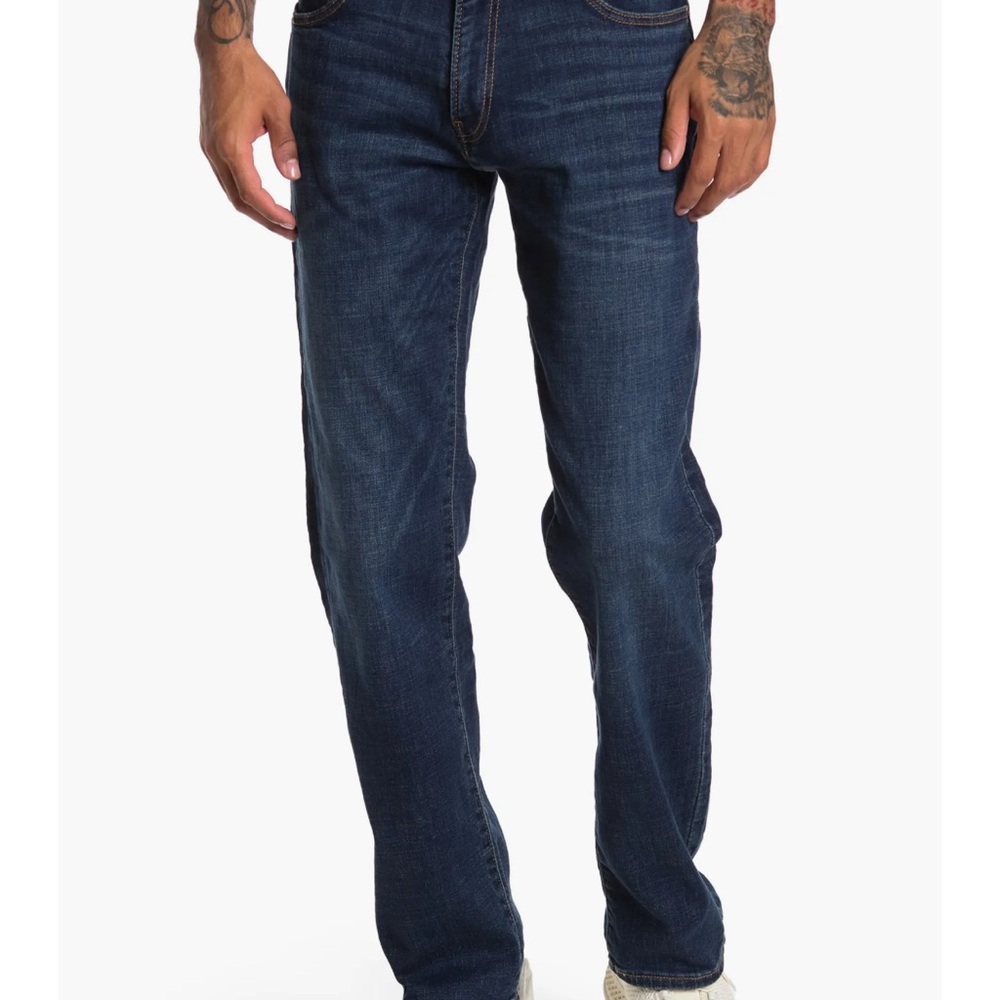 Lucky Brand Men's Dark Blue Straight Jeans Style 221